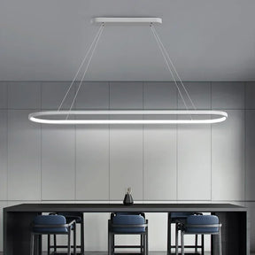 Lustre Pendente Moderno Minimalista Elipse Ledz - 70cm/90cm
