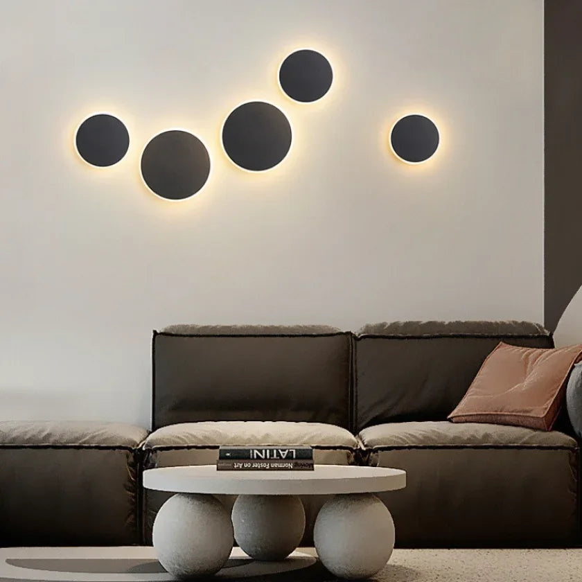 Luminária Arandela de Parede Minimalista Eclipse LEDZ - 13cm/20cm/30cm