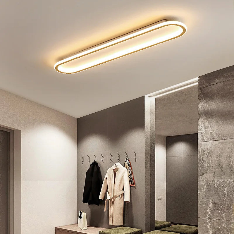 Luminária de Teto Plafon Oval Slim Led - 40cm