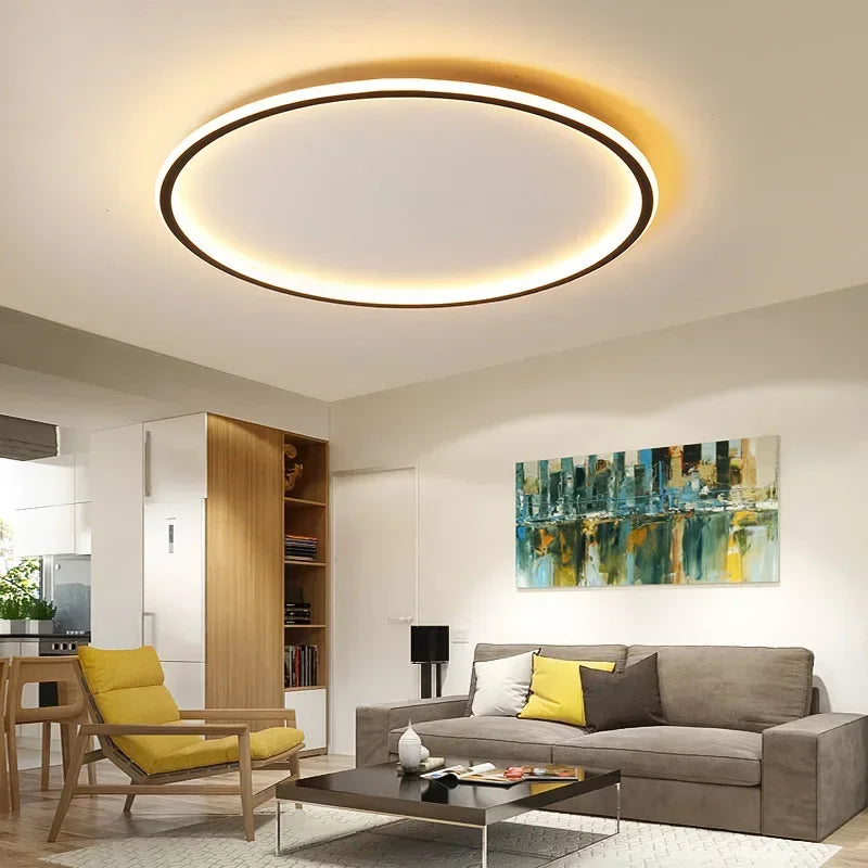 Luminária de Teto Plafon Circular Slim Led - 20cm/30cm/40cm/50cm/60cm/80cm
