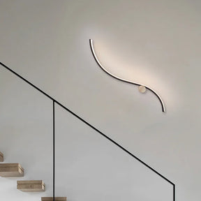 Luminária Arandela de Parede em Curva Flow Design