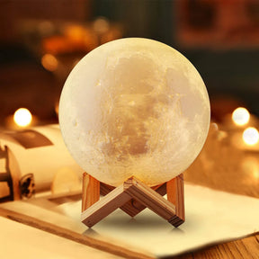 Luminária Abajur Lua Cheia 3D