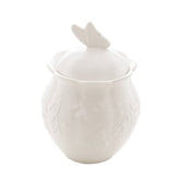 Açucareiro de Porcelana New Bone Butterfly Flower 13,5cm