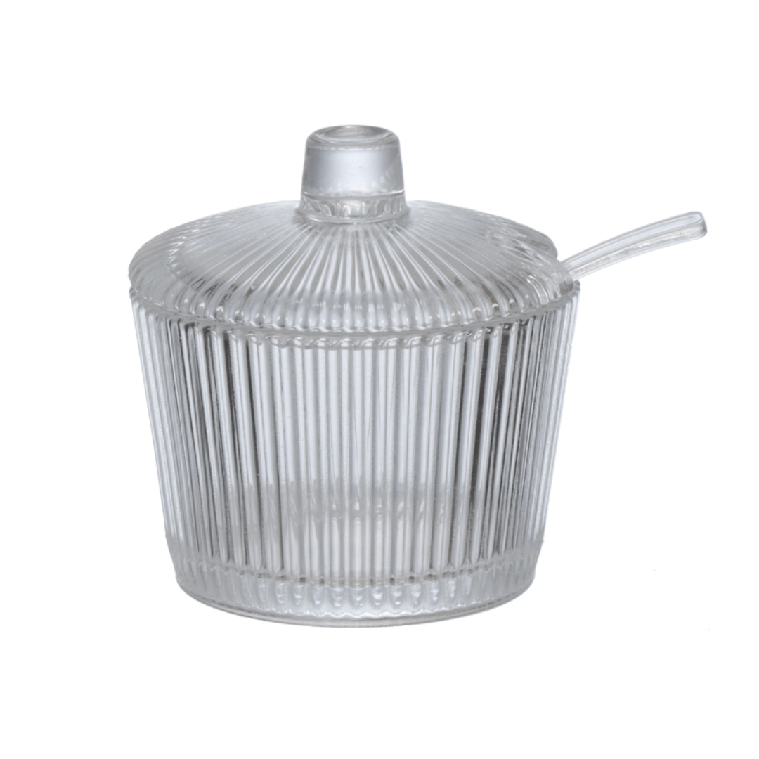 Açucareiro de Vidro com Colher Graffiato 200ml