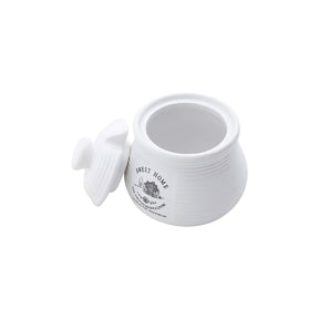 Açucareiro em Cerâmica com Tampa Sweet Home Branco 300ml