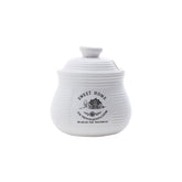 Açucareiro em Cerâmica com Tampa Sweet Home Branco 300ml