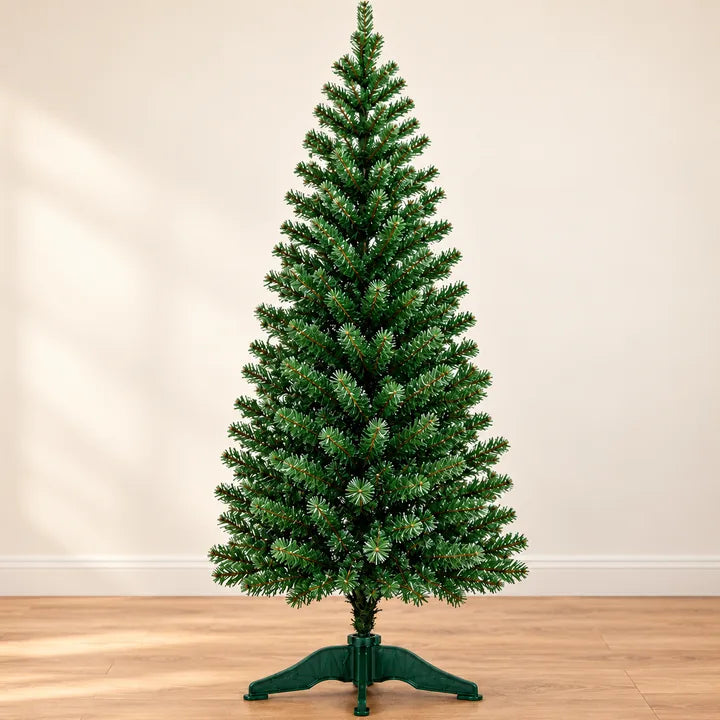 Árvore de Natal verde de 150 cm sem enfeites e sem pisca-pisca.