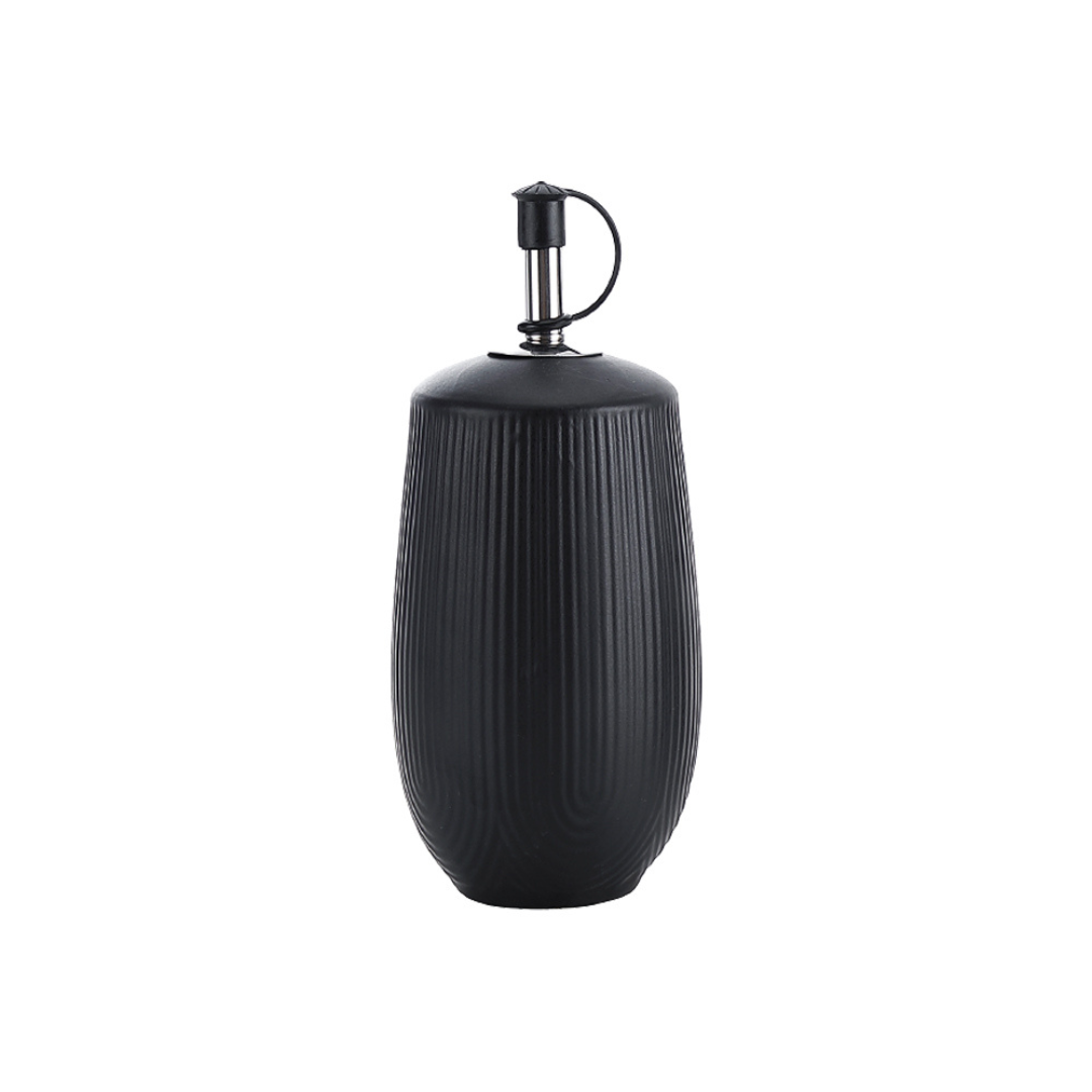 Azeiteiro de Cerâmica Oasis Preto 250ml