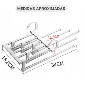 Kit 2 Cabides  Multiuso  5 em 1