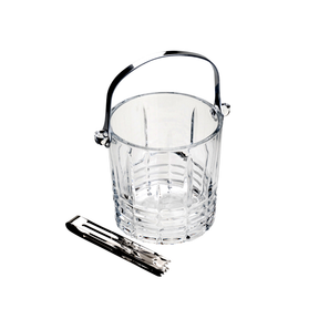 Balde para Gelo Grego com Alça e Pegador Cristal 15cm
