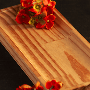 Bandeja de Madeira Pinus 30cm x 12cm x 2cm