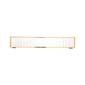 Bandeja de Metal Espelhada Dourada 25cm