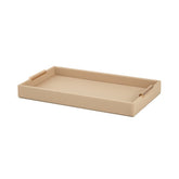 Bandeja Decorativa em MDF e PU Bege 33cm