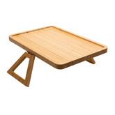 Bandeja Dobrável para Braco de Sofá Bambu 33cm