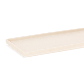 Bandeja em Cerâmica Retangular Branca 33cm