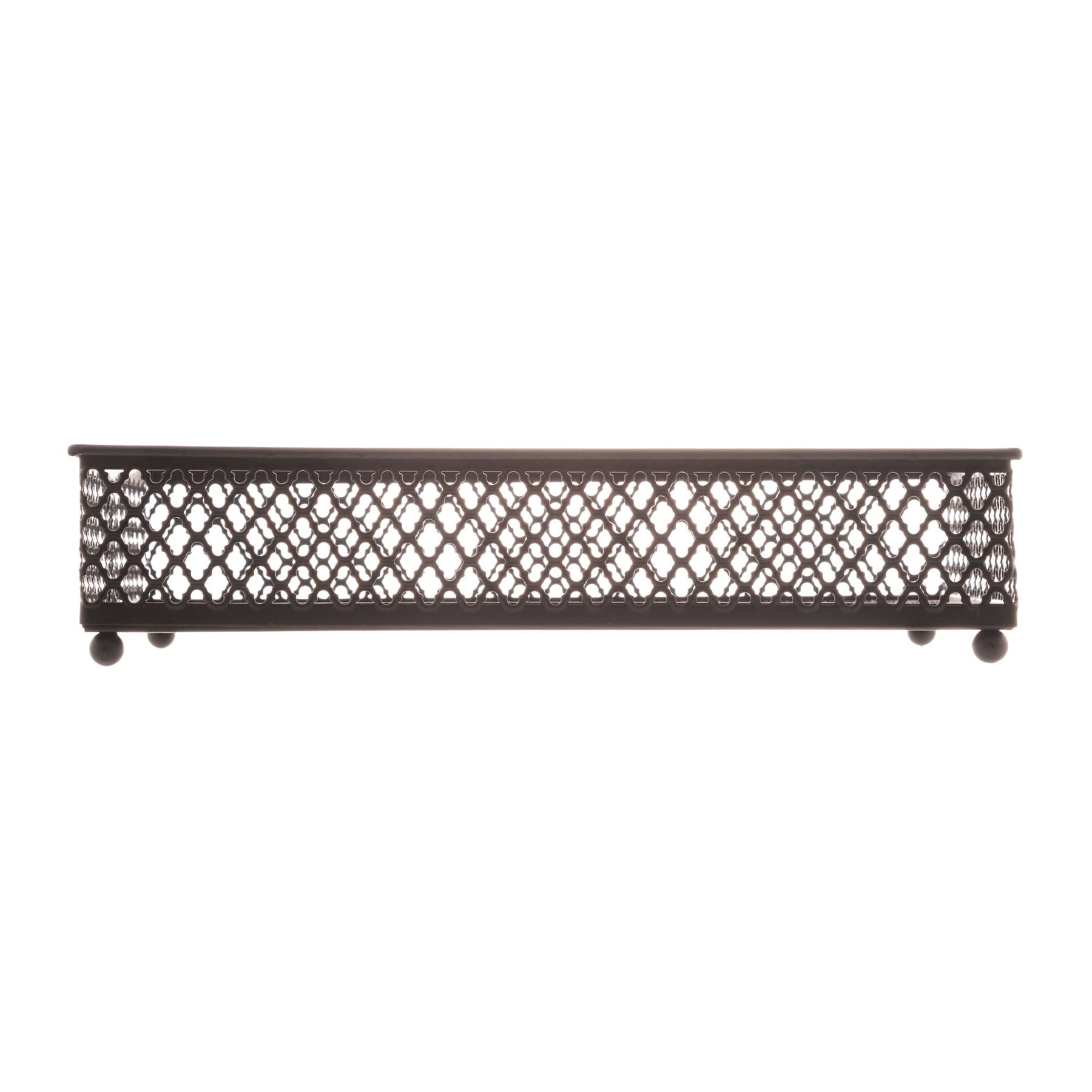 Bandeja em Metal com Espelho Barcelona Preto 21cm
