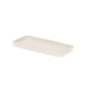 Bandeja em Polirresina Retangular Branca 24,5cm