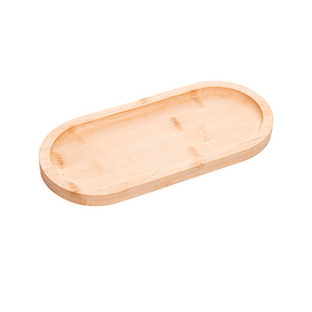 Bandeja Oval de Bambu Nature 20cm