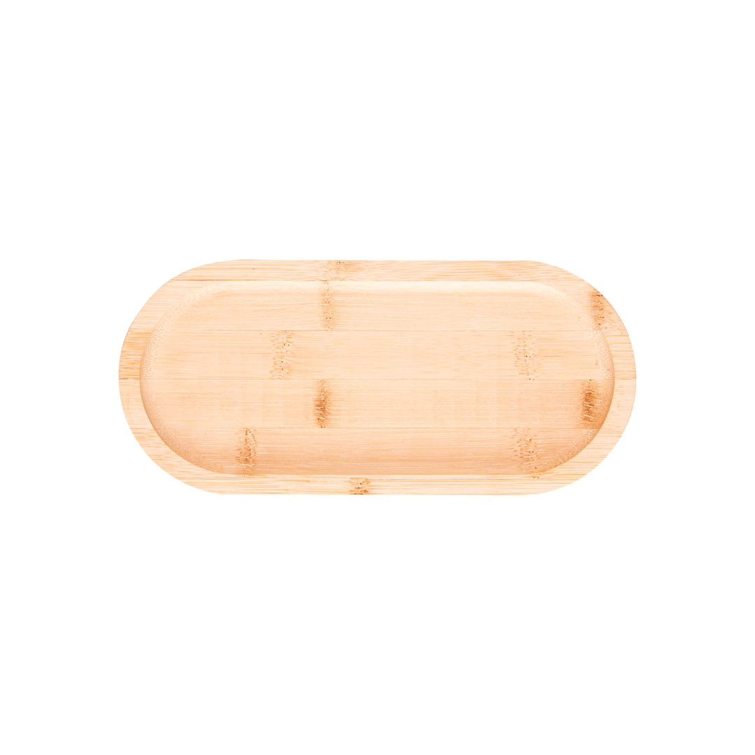 Bandeja Oval de Bambu Nature 20cm