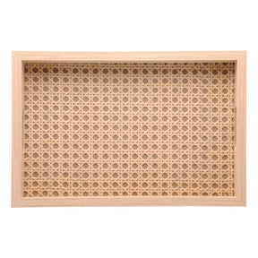 Bandeja Retangular de MDF com Fundo Trelica 35cm