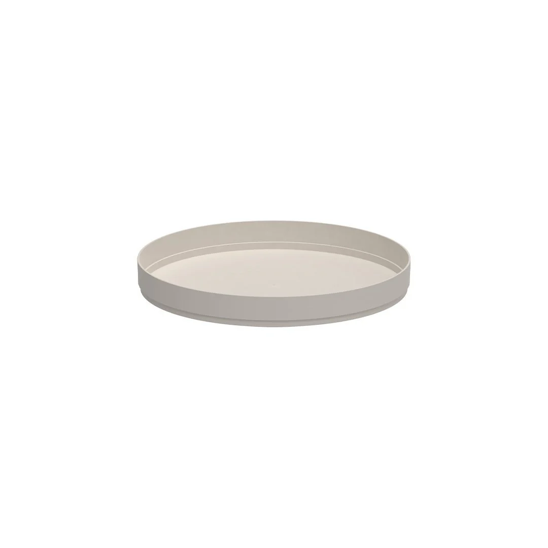 Organizador Giratório Lume Plástico Bege 25,5cm