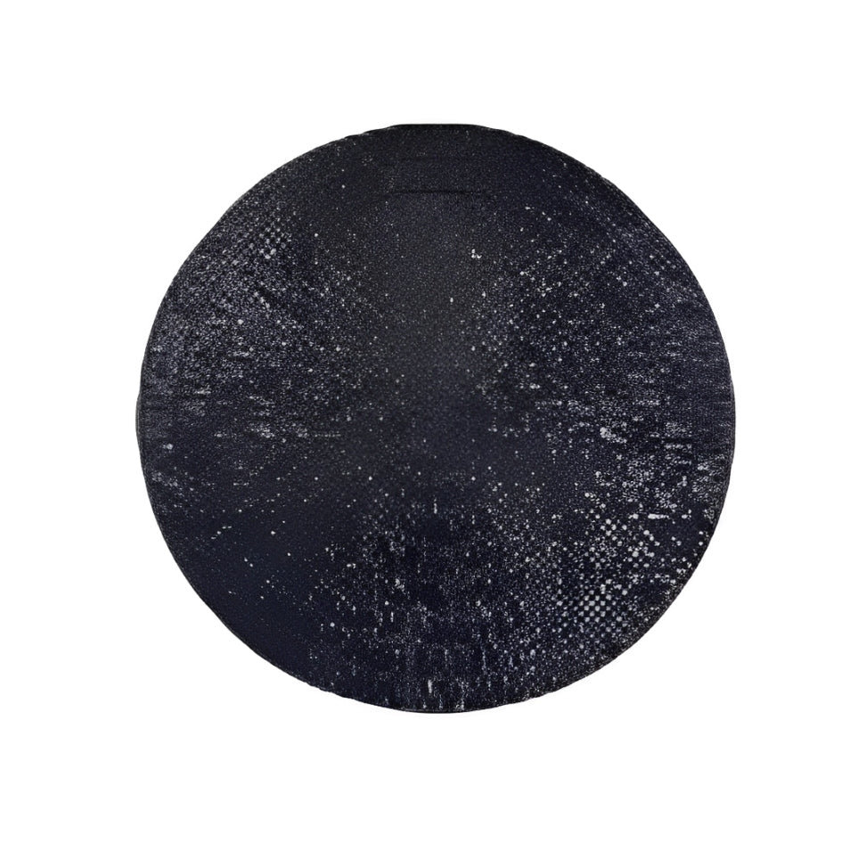 Jogo Americano Redondo PVC Preto 38cm