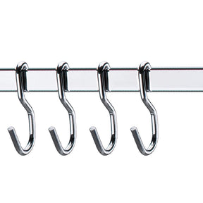 Barra de Piatina 45cm com 6 Ganchos Cromada