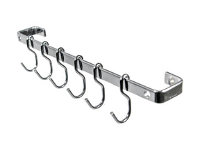 Barra de Piatina 45cm com 6 Ganchos Cromada