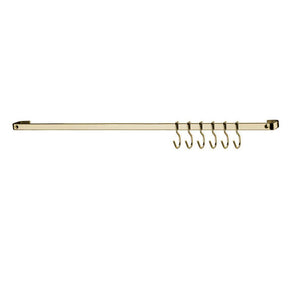 Barra de Piatina 45cm com 6 ganchos Dourada