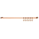Barra de Piatina 45cm com 6 Ganchos Rose Gold