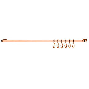 Barra de Piatina 45cm com 6 Ganchos Rose Gold