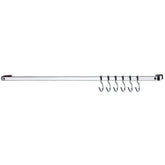 Barra de Piatina Cromada 60cm com 6 ganchos