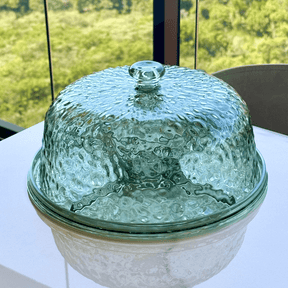 Boleira em Acrílico com Detalhe em Textura Verde