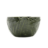 Bowl Centro de Mesa de Cerâmica Leaf Folha de Banana Verde 16cm