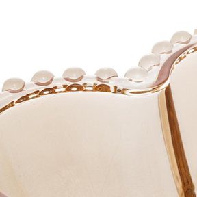 Bowl Cristal Coração Pearl Bolinha Ambar 19cm