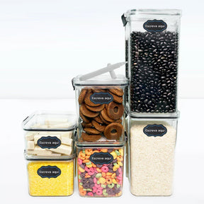 Kit 5 Potes Herméticos Crystal-Lock
