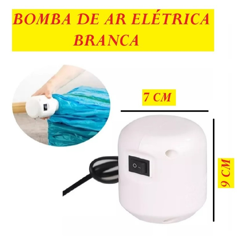 Kit Vácuo Inteligente Pro: 5 Sacos + Bomba Automática