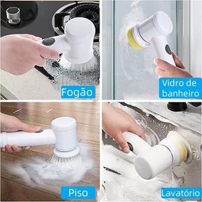 Escova Elétrica 5 em 1 para Limpeza