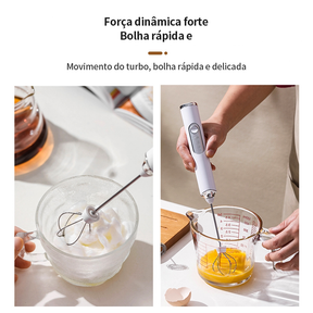 Mini Mixer e Espumador Elétrico Premium 2 Em 1
