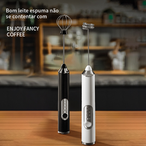 Mini Mixer e Espumador Elétrico Premium 2 Em 1