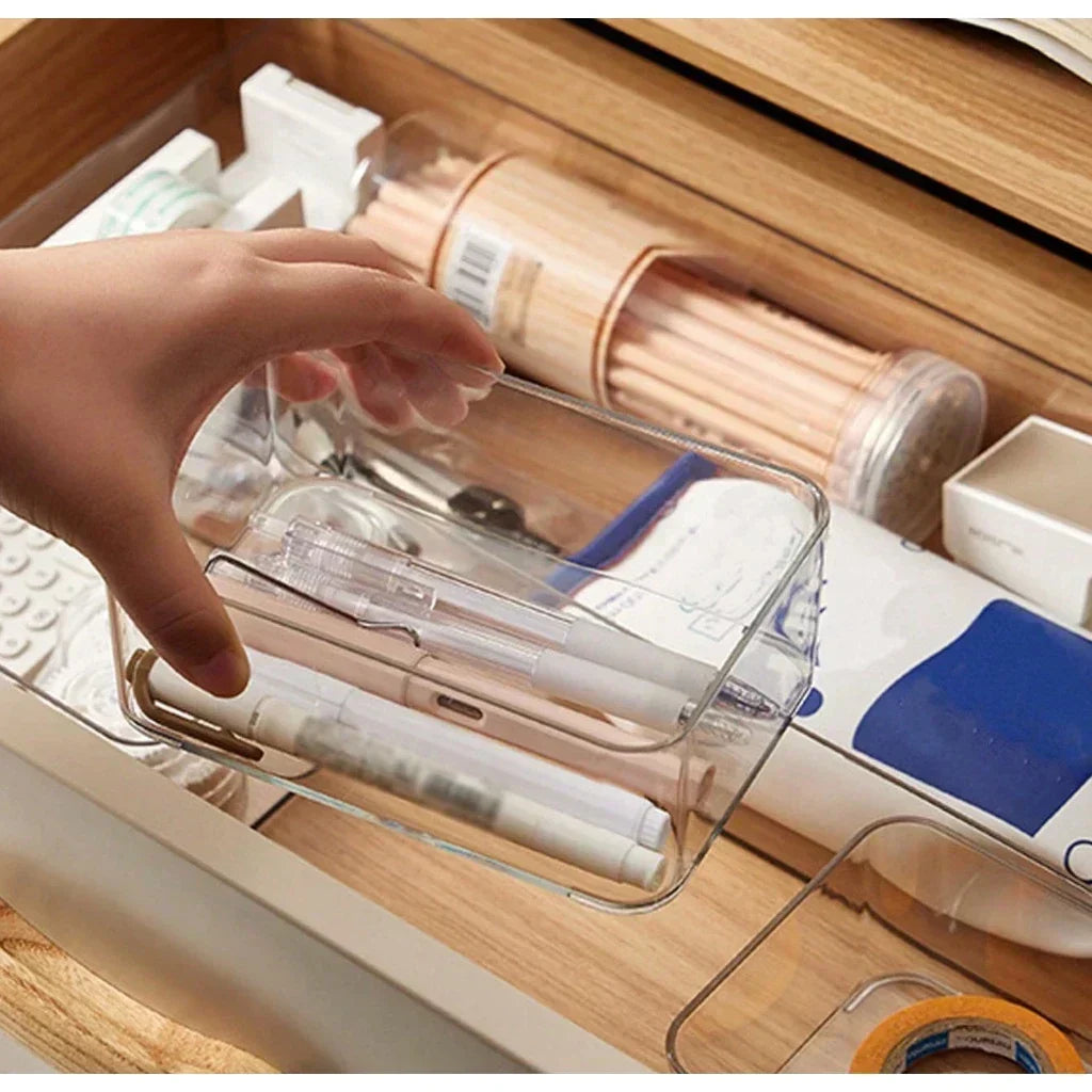 Organizador Modular Transparente com 7 Peças