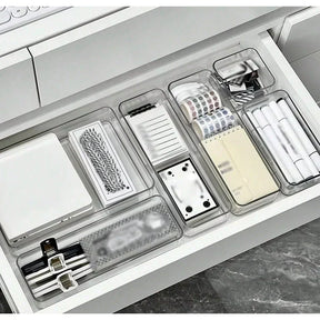Organizador Modular Transparente com 7 Peças