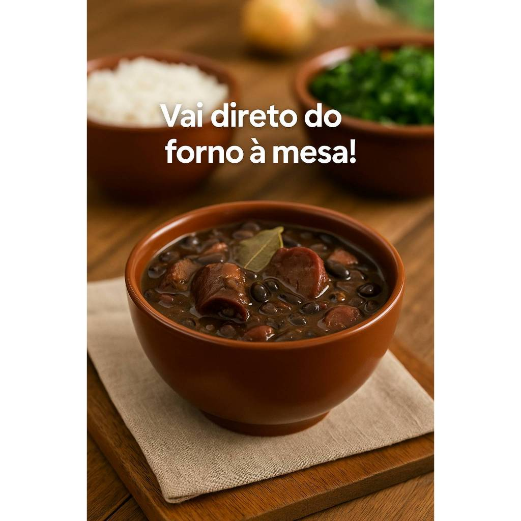 Kit 6 Cumbucas Refratárias Em Porcelana Gourmet (500ml) Marrom