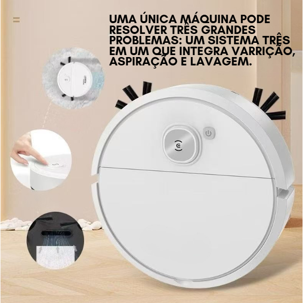 Robô Aspirador Smart Clean 3 Em 1
