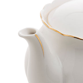 Bule de Porcelana Birds Branco 1 Litro