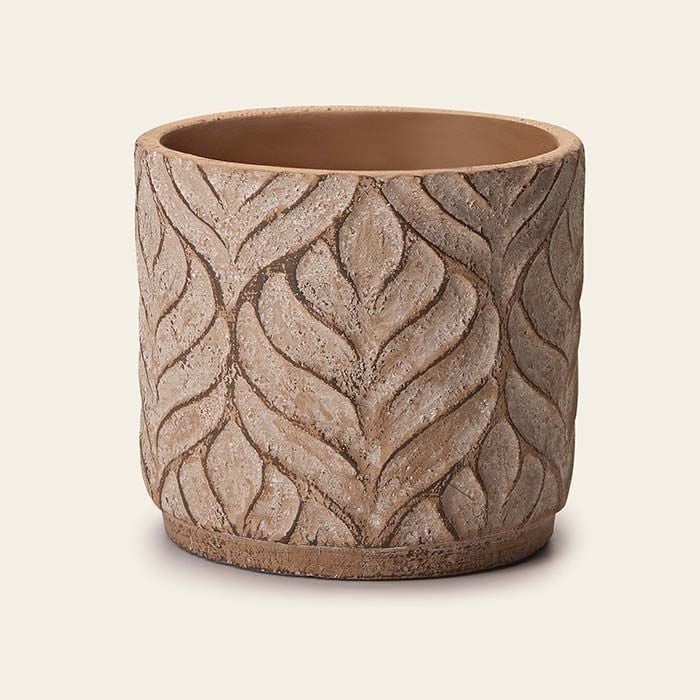 Cachepot em Cimento Marrom 14cm x 13cm
