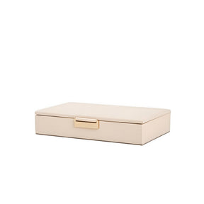 Caixa Decorativa em MDF com Revestimento em PU Bege 21cm