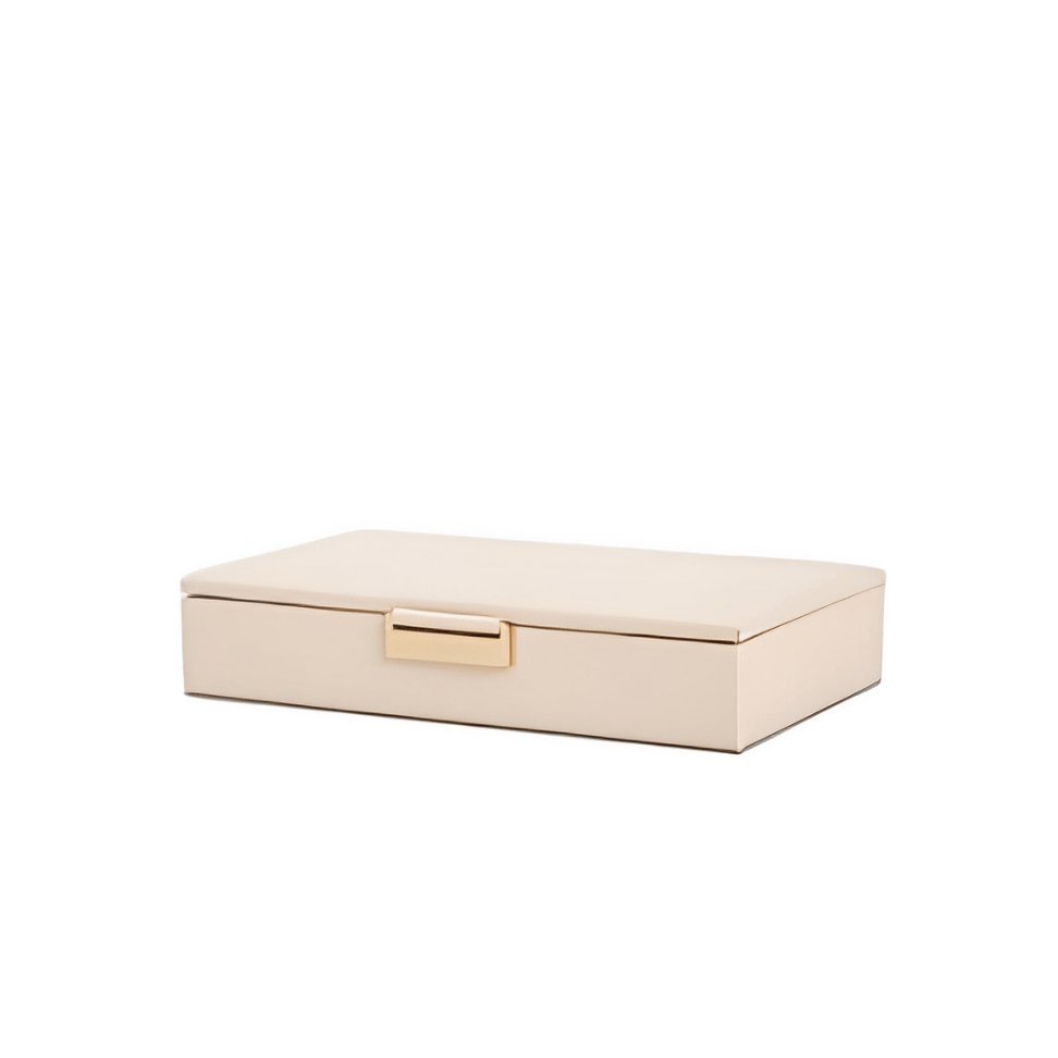Caixa Decorativa em MDF com Revestimento em PU Bege 21cm