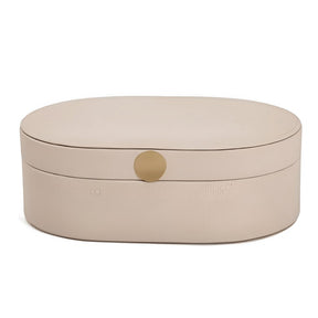 Caixa MDF com Revestimento em PU Bege 23,5cm