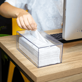 Caixa com Tampa Articulável para Papel Toalha 2,65L